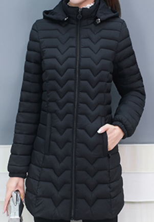 Coperck.com - Women's Lightweight Quilted Puffer Hooded Coat - Winter Sale