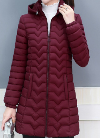 Coperck.com - Women's Lightweight Quilted Puffer Hooded Coat - Winter Sale