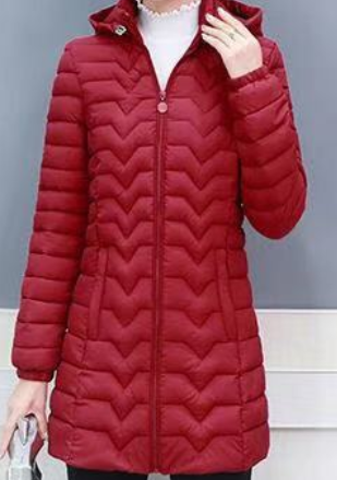 Coperck.com - Women's Lightweight Quilted Puffer Hooded Coat - Winter Sale