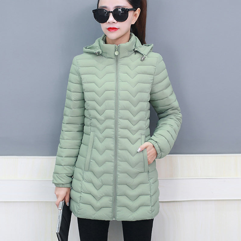 Coperck.com - Women's Lightweight Quilted Puffer Hooded Coat - Winter Sale