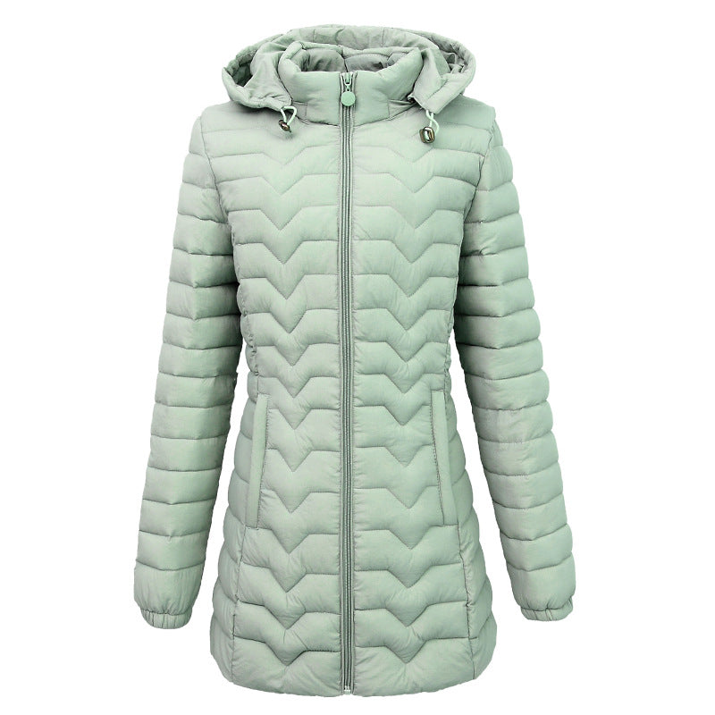 Coperck.com - Women's Lightweight Quilted Puffer Hooded Coat - Winter Sale
