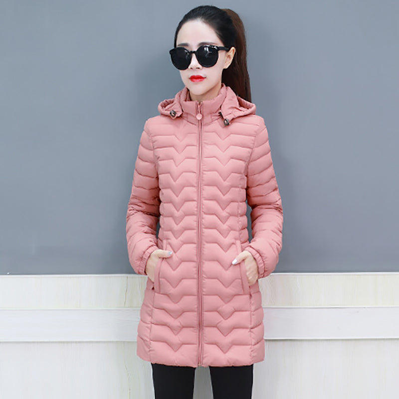 Coperck.com - Women's Lightweight Quilted Puffer Hooded Coat - Winter Sale