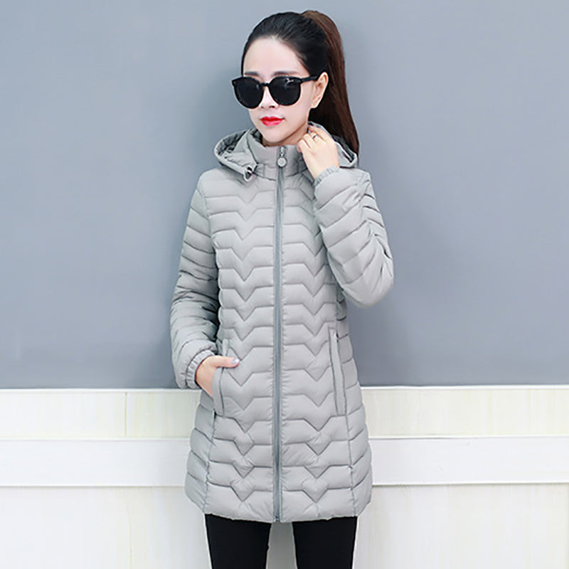 Coperck.com - Women's Lightweight Quilted Puffer Hooded Coat - Winter Sale