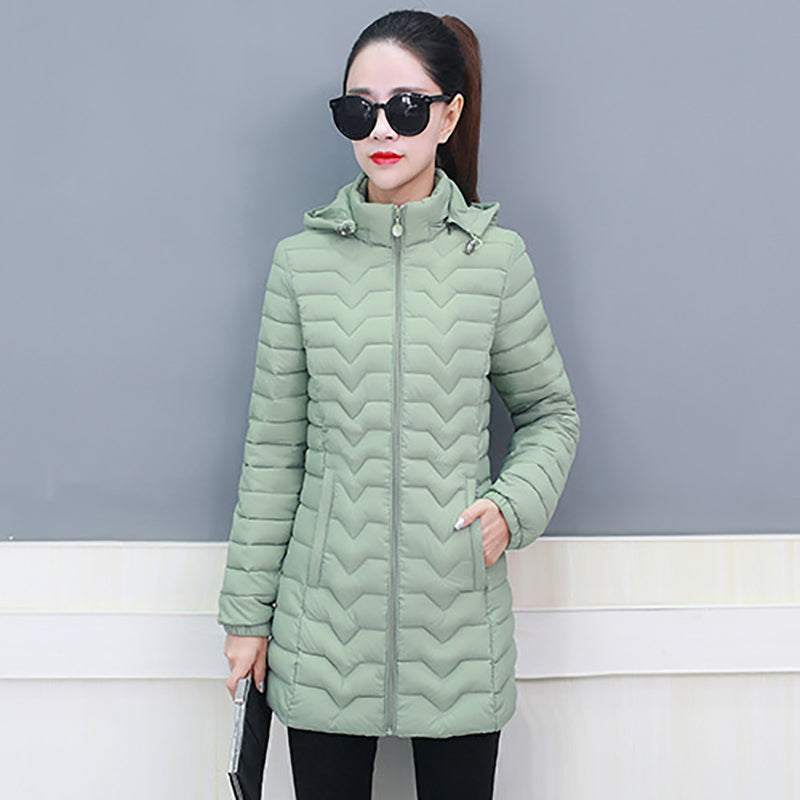 Coperck.com - Women's Lightweight Quilted Puffer Hooded Coat - Winter Sale